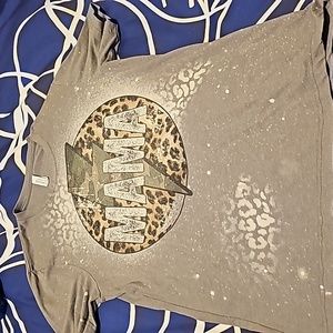 Womens bleach splatter shirt